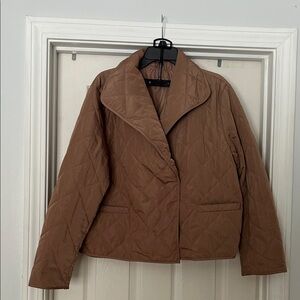 Source Unknown Quilted Tan Puffer Jacket